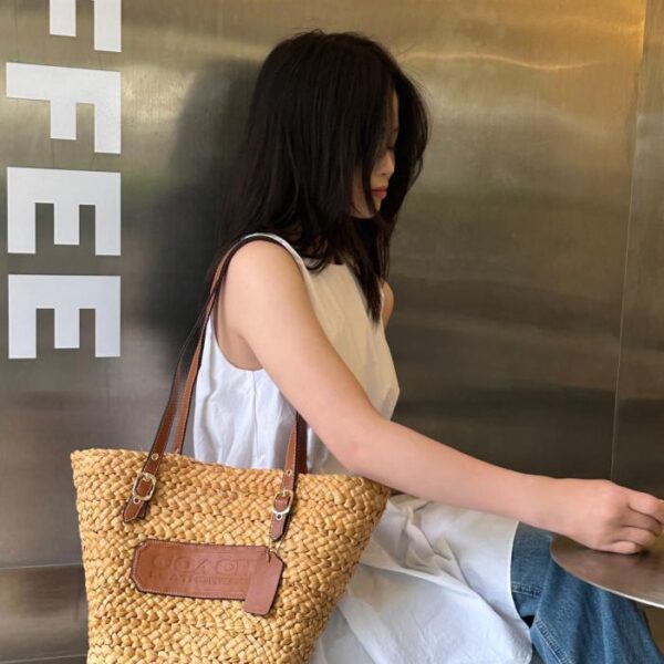 réplica,joyas,joyería,1:1,replica,fake,lujo,barato Sitio web oficial de COAEH bolso de paja bolso de rafia tejido a mano