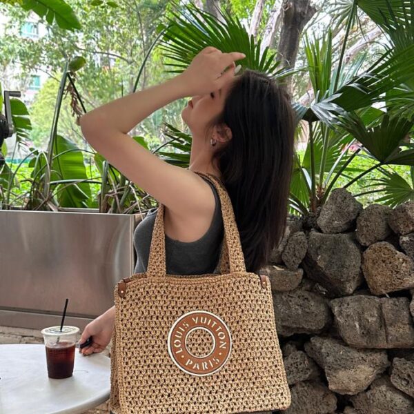 réplica,joyas,joyería,1:1,replica,fake,lujo,barato bolso tote LV tejido