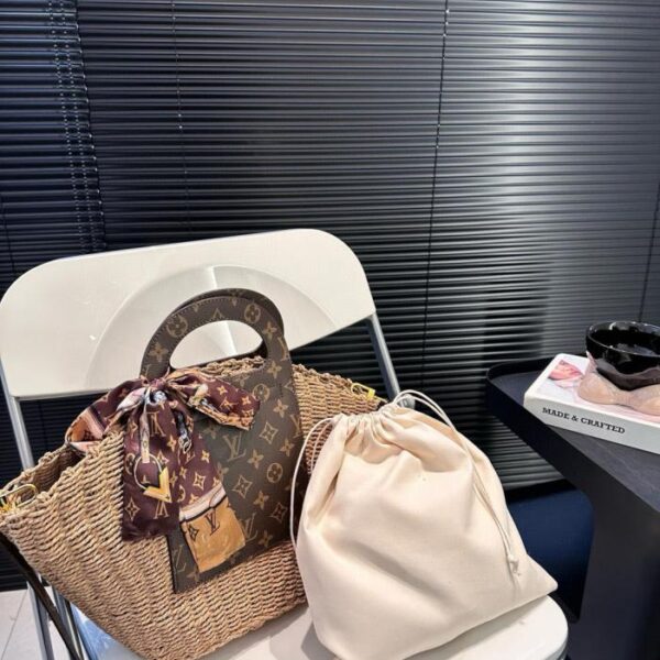 réplica,joyas,joyería,1:1,replica,fake,lujo,barato Bolso tote Lv tejido rafia tejido