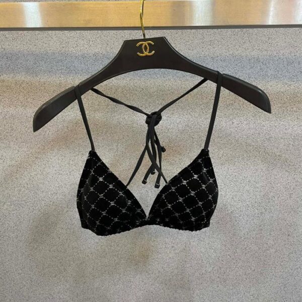 réplica,joyas,joyería,1:1,replica,fake,lujo,barato Bañador bikini de terciopelo Chanel,