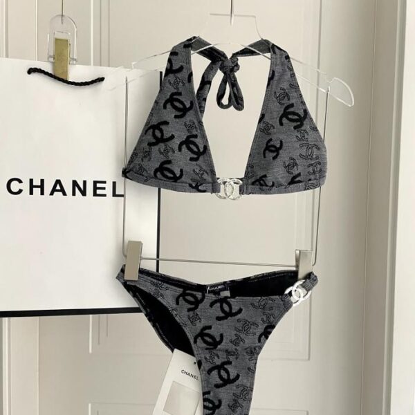 réplica,joyas,joyería,1:1,replica,fake,lujo,barato Chanel nuevo traje de baño dividido en jacquard