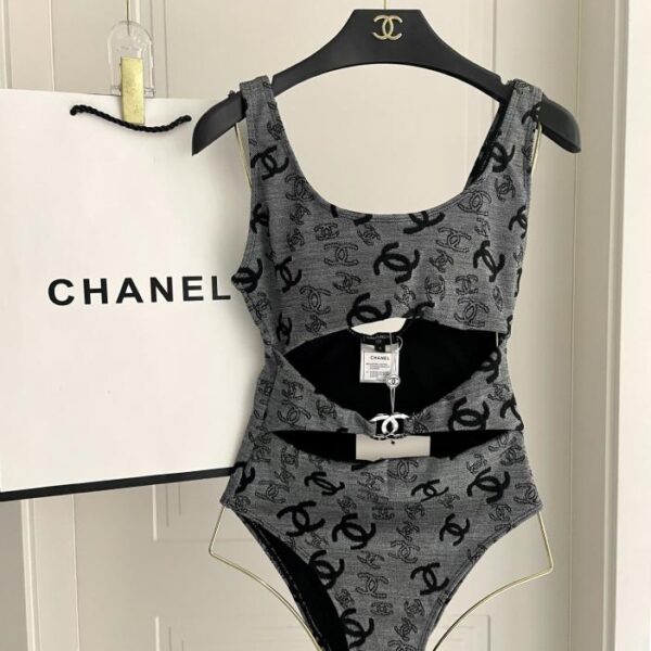 réplica,joyas,joyería,1:1,replica,fake,lujo,barato Chanel nuevo traje de baño de una pieza en jacquard