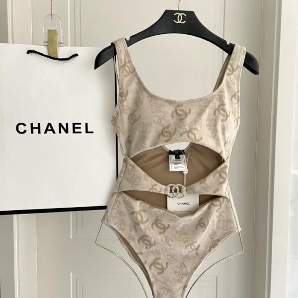 réplica,joyas,joyería,1:1,replica,fake,lujo,barato Chanel nuevo traje de baño de una pieza en jacquard