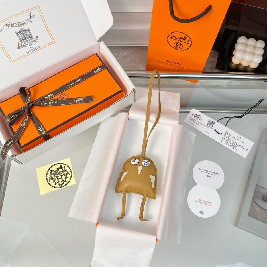 réplica,joyas,joyería,1:1,replica,fake,lujo,barato réplica,joyas,joyería,1:1,replica,fake,lujo,barato Colgante de bolso HERMES Hibouton Charm