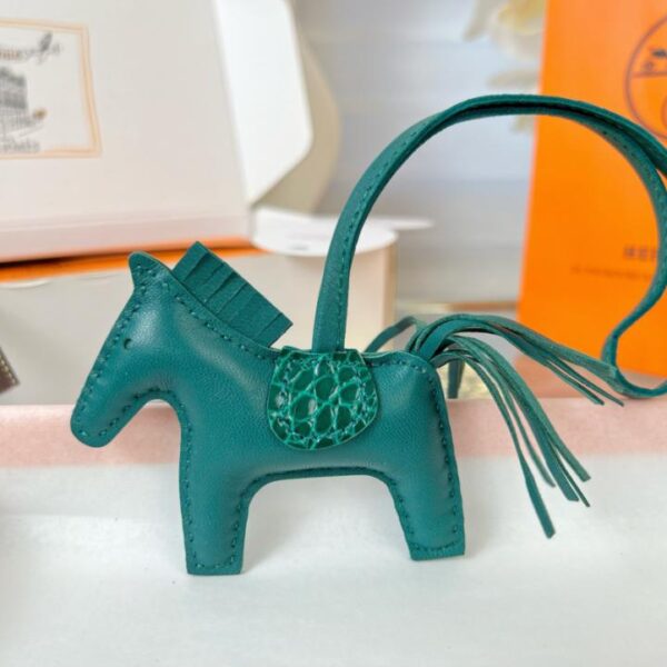 réplica,joyas,joyería,1:1,replica,fake,lujo,barato Colgante y llavero original de bolso HERMES Rodeo pegase de alta calidad hechos con costuras hechas a mano