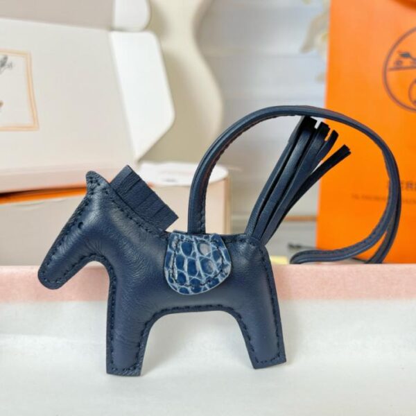 réplica,joyas,joyería,1:1,replica,fake,lujo,barato Colgante y llavero original de bolso HERMES Rodeo pegase de alta calidad hechos con costuras hechas a mano
