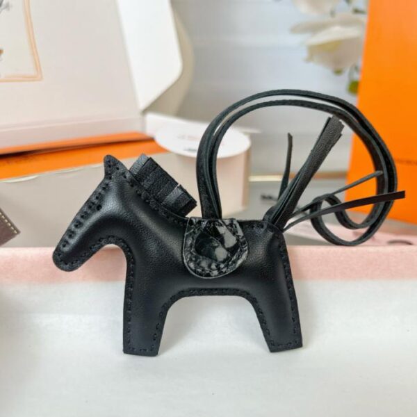 réplica,joyas,joyería,1:1,replica,fake,lujo,barato Colgante y llavero original de bolso HERMES Rodeo pegase de alta calidad hechos con costuras hechas a mano