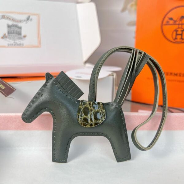 réplica,joyas,joyería,1:1,replica,fake,lujo,barato Colgante y llavero original de bolso HERMES Rodeo pegase de alta calidad hechos con costuras hechas a mano