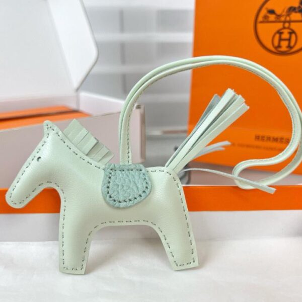 réplica,joyas,joyería,1:1,replica,fake,lujo,barato Colgante y llavero original de bolso HERMES Rodeo pegase de alta calidad hechos con costuras hechas a mano
