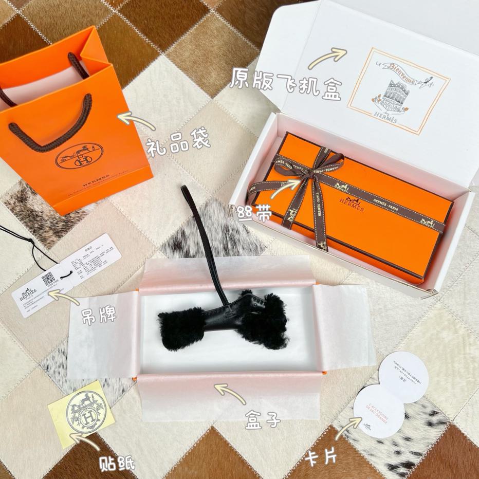 réplica,joyas,joyería,1:1,replica,fake,lujo,barato réplica,joyas,joyería,1:1,replica,fake,lujo,barato Colgante de cachorro HERMES (30 colores disponibles), llavero colgante, colgante de bolso, puramente hecho a mano con costuras