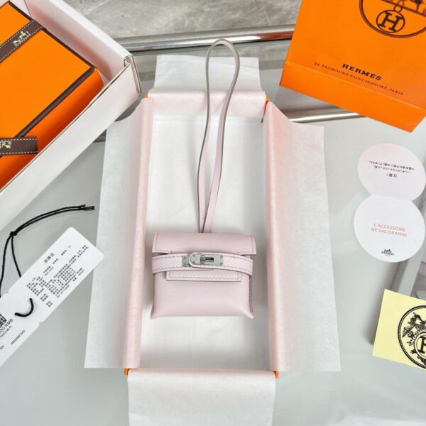 réplica,joyas,joyería,1:1,replica,fake,lujo,barato Colgante para bolso de auriculares HERMES Kelly, producto exquisito original, puramente hecho a mano con costuras