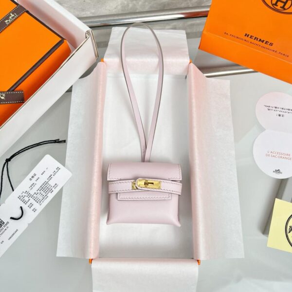 réplica,joyas,joyería,1:1,replica,fake,lujo,barato Colgante para bolso de auriculares HERMES Kelly, producto exquisito original, puramente hecho a mano con costuras
