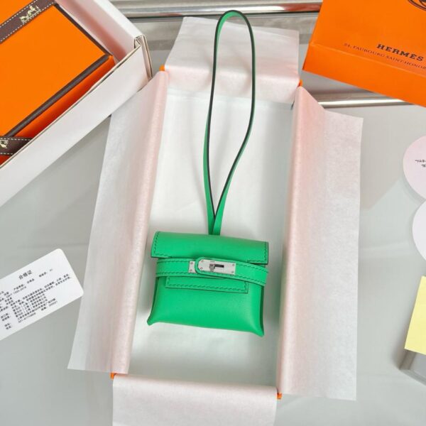 réplica,joyas,joyería,1:1,replica,fake,lujo,barato Colgante para bolso de auriculares HERMES Kelly, producto exquisito original, puramente hecho a mano con costuras