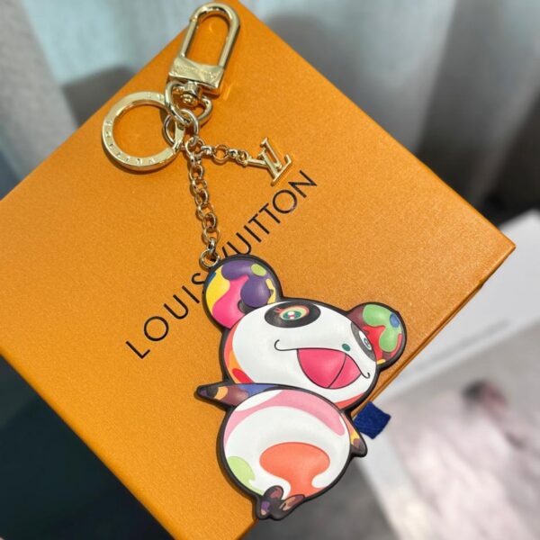 réplica,joyas,joyería,1:1,replica,fake,lujo,barato M02467 Bolso con llavero con borla de oso Louis Vuitton colgante
