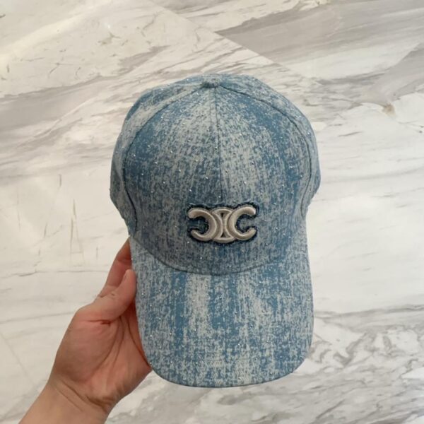 réplica,joyas,joyería,1:1,replica,fake,lujo,barato CELINE nueva gorra de béisbol retro azul denim