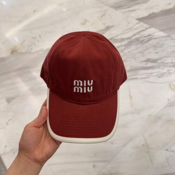 réplica,joyas,joyería,1:1,replica,fake,lujo,barato Miu Miu nueva gorra de béisbol bordada