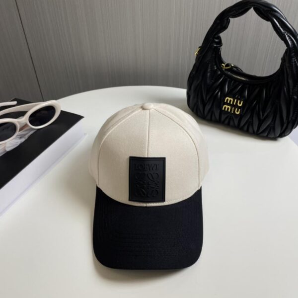 réplica,joyas,joyería,1:1,replica,fake,lujo,barato Nueva gorra de béisbol Loewe con logo clásico simple estilo pareja