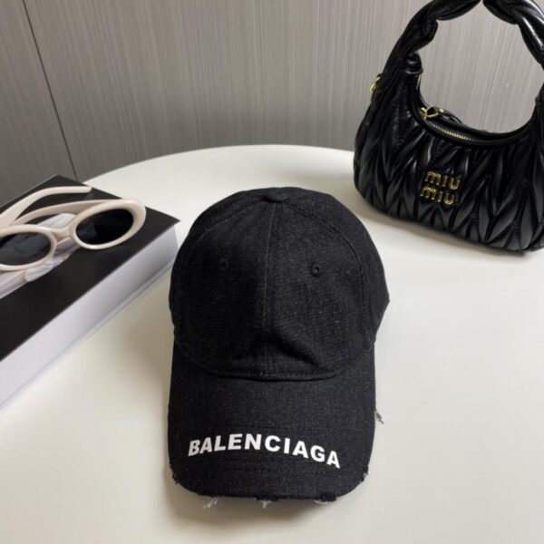 réplica,joyas,joyería,1:1,replica,fake,lujo,barato Balenciaga nueva gorra de béisbol de mezclilla desgastada lavada