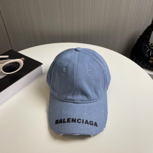réplica,joyas,joyería,1:1,replica,fake,lujo,barato Balenciaga nueva gorra de béisbol de mezclilla desgastada lavada