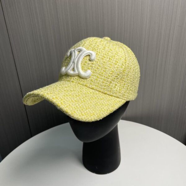 réplica,joyas,joyería,1:1,replica,fake,lujo,barato Gorra de béisbol de tweed de nuevo estilo CELINE