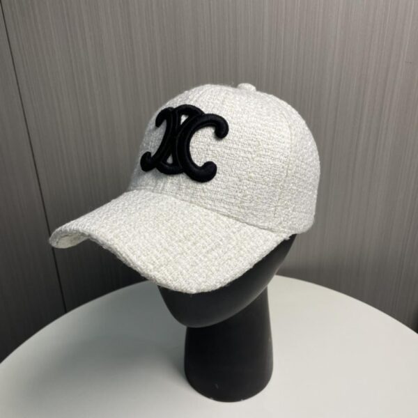 réplica,joyas,joyería,1:1,replica,fake,lujo,barato Gorra de béisbol de tweed de nuevo estilo CELINE