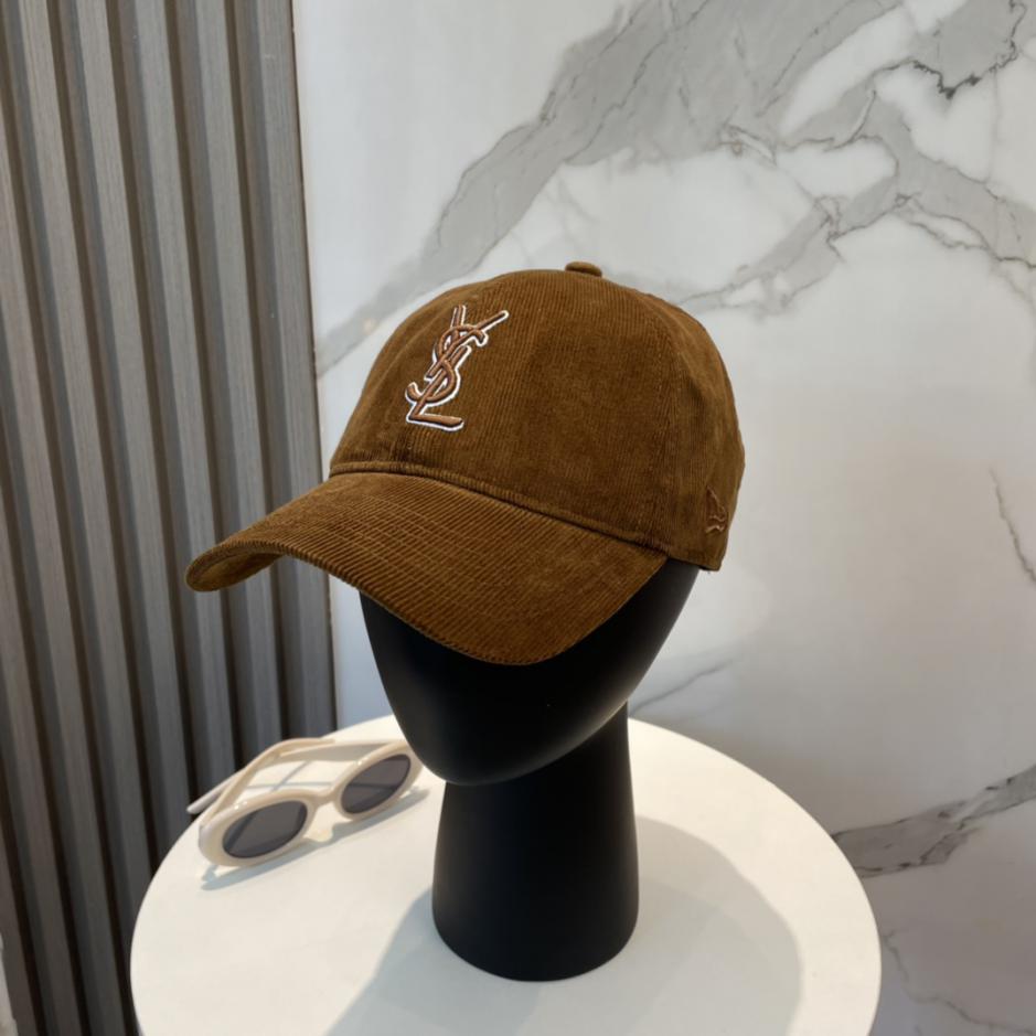 réplica,joyas,joyería,1:1,replica,fake,lujo,barato réplica,joyas,joyería,1:1,replica,fake,lujo,barato Gorra de béisbol de pana bordada con letras de Yves Saint Laurent, estilo coreano, mismo estilo para hombres y mujeres