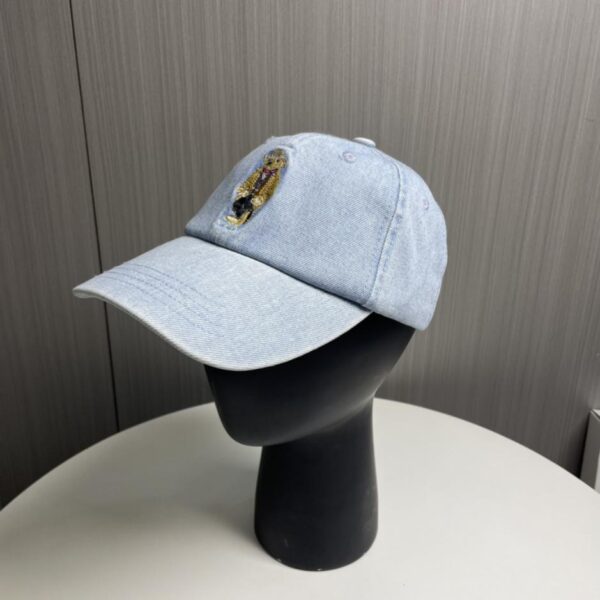réplica,joyas,joyería,1:1,replica,fake,lujo,barato Gorra de béisbol de mezclilla con osito de Ralph Lauren