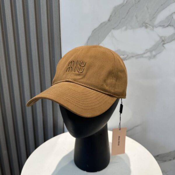 réplica,joyas,joyería,1:1,replica,fake,lujo,barato Miu Miu nueva gorra de béisbol original de tela lavada de algodón puro