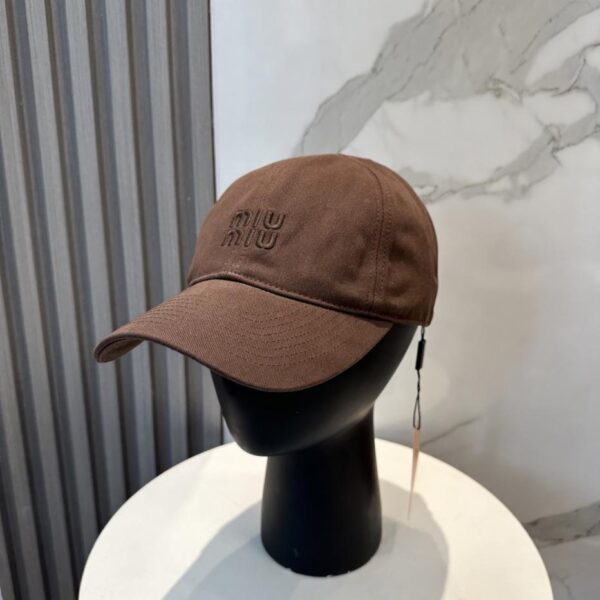 réplica,joyas,joyería,1:1,replica,fake,lujo,barato Miu Miu nueva gorra de béisbol original de tela lavada de algodón puro