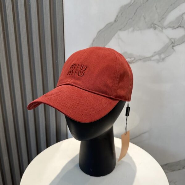 réplica,joyas,joyería,1:1,replica,fake,lujo,barato Miu Miu nueva gorra de béisbol original de tela lavada de algodón puro
