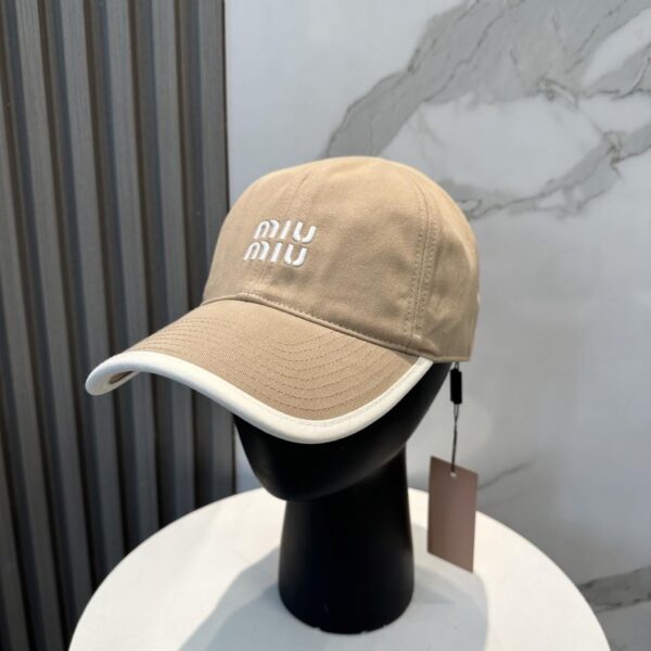 réplica,joyas,joyería,1:1,replica,fake,lujo,barato Miu Miu nueva gorra de béisbol bordada