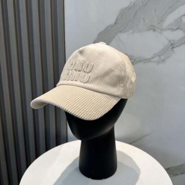 réplica,joyas,joyería,1:1,replica,fake,lujo,barato Miu Miu nueva gorra de béisbol de pana limitada