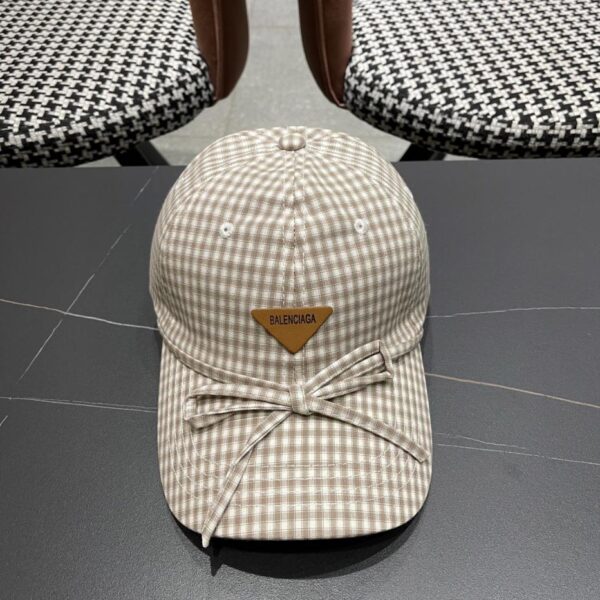 réplica,joyas,joyería,1:1,replica,fake,lujo,barato BALENCIAGA gorra de béisbol a cuadros coreana para mujer primavera y verano nuevo estilo