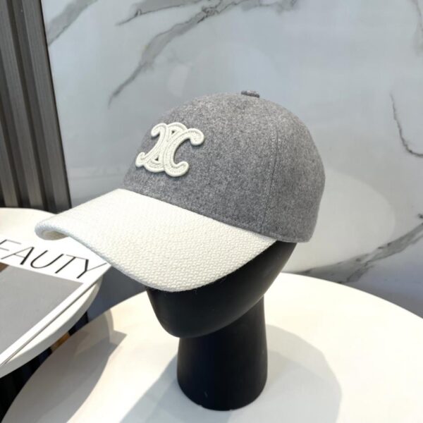 réplica,joyas,joyería,1:1,replica,fake,lujo,barato CELINE nueva gorra de béisbol de lana bordada con letra C de otoño e invierno