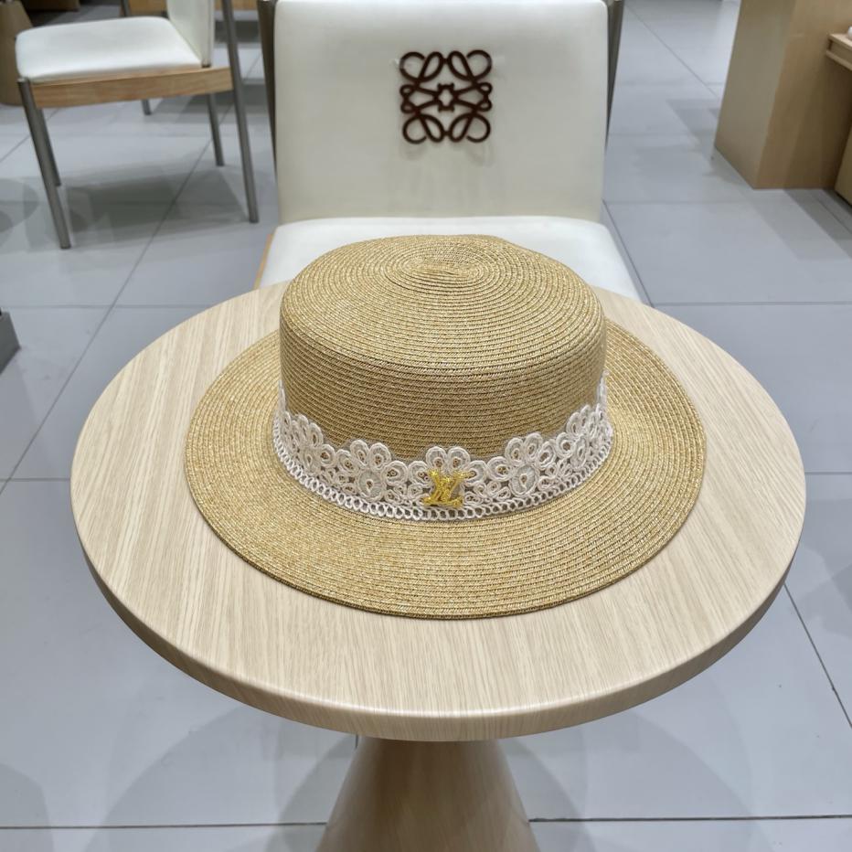 réplica,joyas,joyería,1:1,replica,fake,lujo,barato réplica,joyas,joyería,1:1,replica,fake,lujo,barato Gorra de béisbol LouisVuitton novedad de verano gorro de lavabo trenzado fino