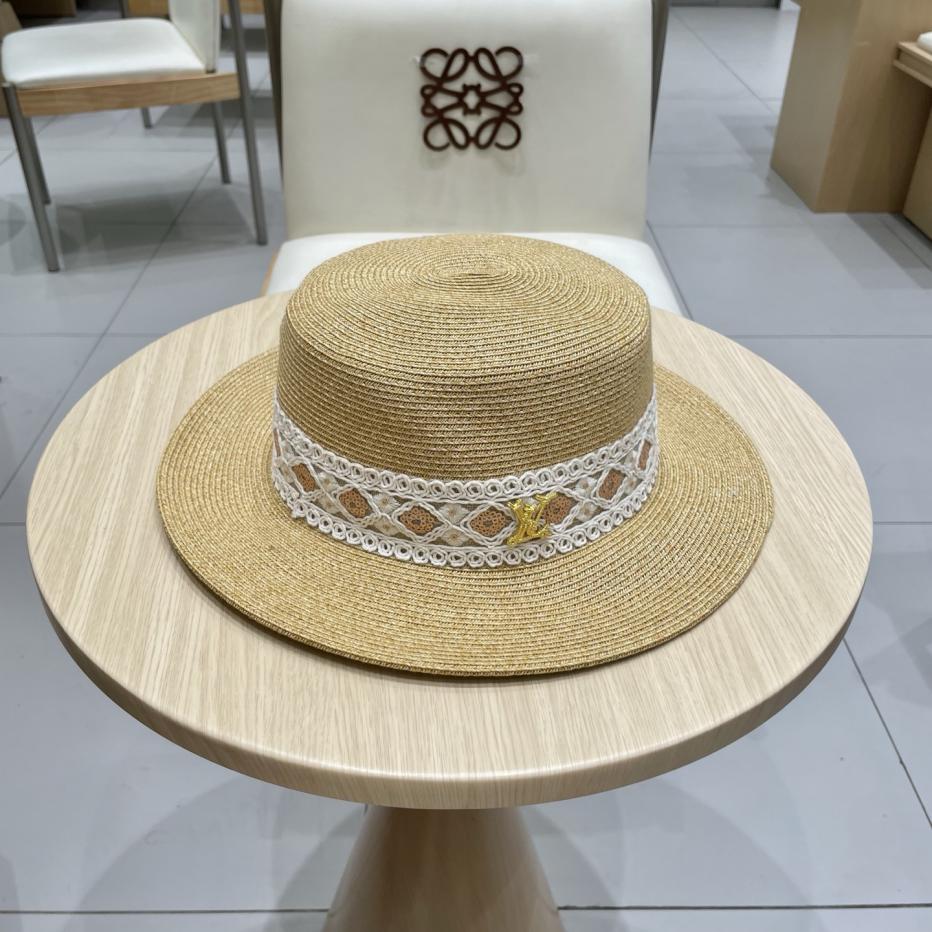 réplica,joyas,joyería,1:1,replica,fake,lujo,barato réplica,joyas,joyería,1:1,replica,fake,lujo,barato Gorra de béisbol LouisVuitton novedad de verano gorro de lavabo trenzado fino