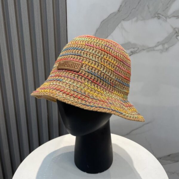 réplica,joyas,joyería,1:1,replica,fake,lujo,barato Miu Miu nuevo gorro de punto a rayas de colores