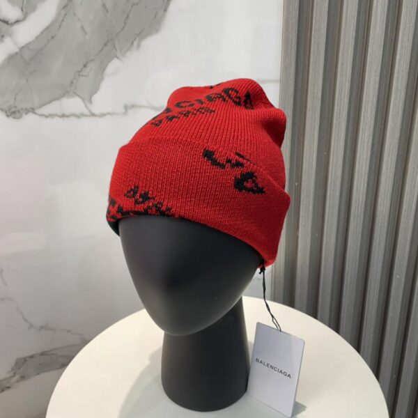 réplica,joyas,joyería,1:1,replica,fake,lujo,barato Balenciaga sitio web oficial calidad otoño e invierno nuevo gorro de lana con LOGO de letras, mismo estilo para hombres y mujeres