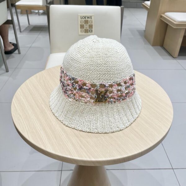réplica,joyas,joyería,1:1,replica,fake,lujo,barato Sombrero de cubo de punto hueco de verano de moda de alta gama de Louis Vuitton