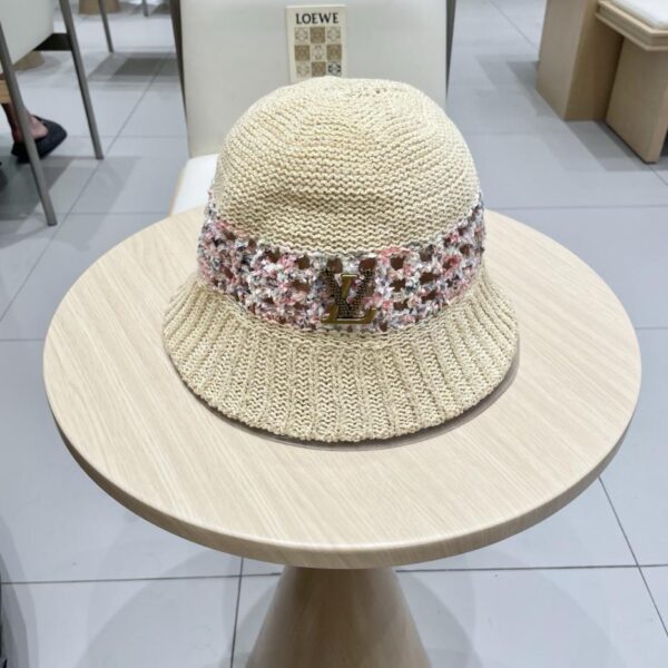 réplica,joyas,joyería,1:1,replica,fake,lujo,barato Sombrero de cubo de punto hueco de verano de moda de alta gama de Louis Vuitton