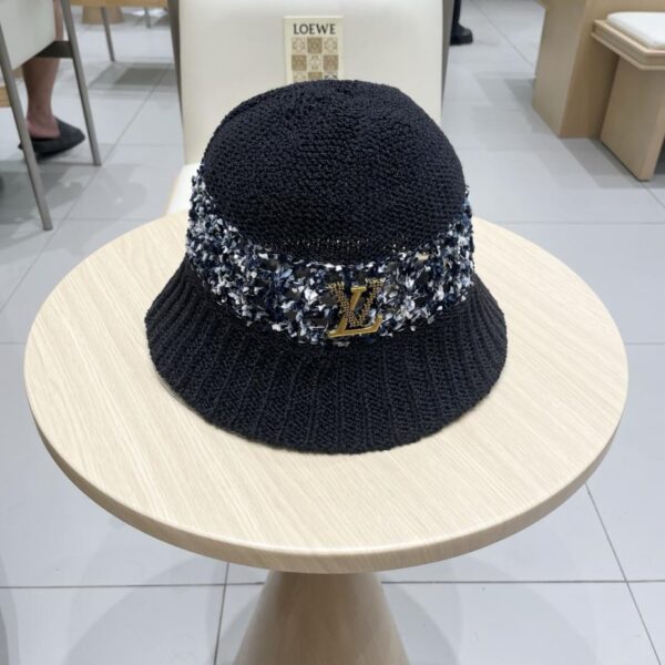 réplica,joyas,joyería,1:1,replica,fake,lujo,barato Sombrero de cubo de punto hueco de verano de moda de alta gama de Louis Vuitton