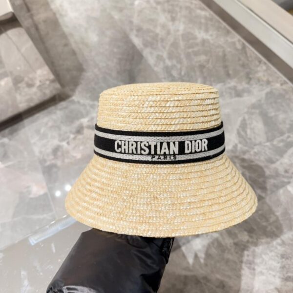 réplica,joyas,joyería,1:1,replica,fake,lujo,barato Dior nuevo sombrero de pescador de paja