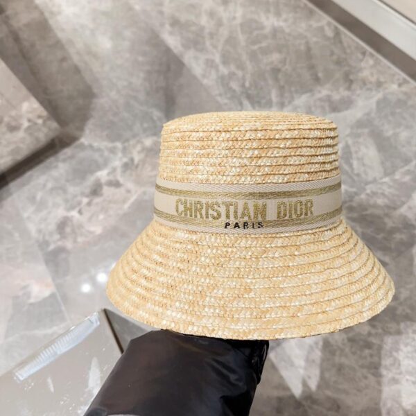 réplica,joyas,joyería,1:1,replica,fake,lujo,barato Dior nuevo sombrero de pescador de paja