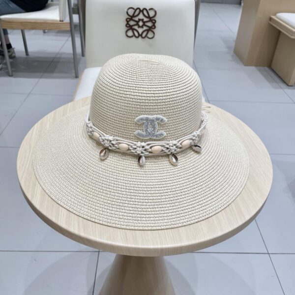 réplica,joyas,joyería,1:1,replica,fake,lujo,barato Chanel nuevo sombrero de rafia tejido a mano de alta gama