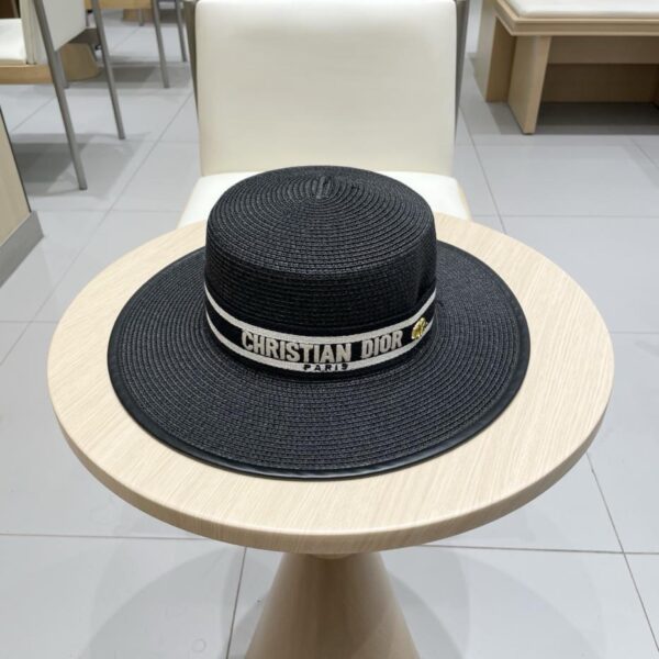 réplica,joyas,joyería,1:1,replica,fake,lujo,barato DIOR nuevo estilo exquisito sombrero de copa sombrero de paja con parte superior plana