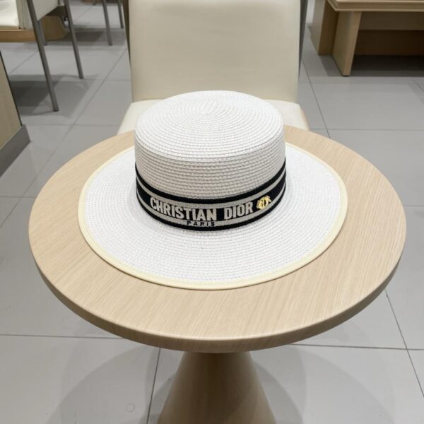 réplica,joyas,joyería,1:1,replica,fake,lujo,barato DIOR nuevo estilo exquisito sombrero de copa sombrero de paja con parte superior plana