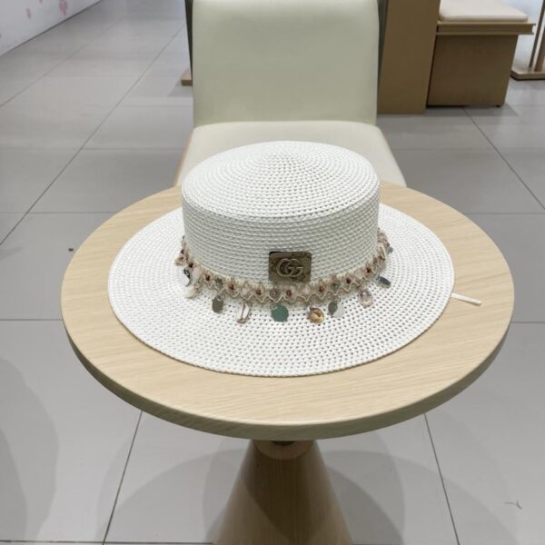 réplica,joyas,joyería,1:1,replica,fake,lujo,barato Sombrero de paja estilo nuevo étnico Gucci