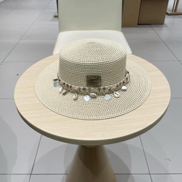 réplica,joyas,joyería,1:1,replica,fake,lujo,barato Chanel nuevo sombrero de paja de hilo de algodón de gran marca