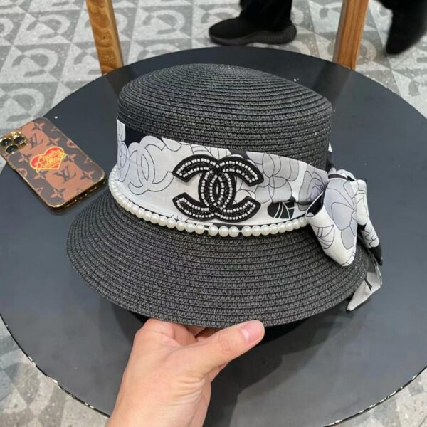 réplica,joyas,joyería,1:1,replica,fake,lujo,barato DIOR nuevo sombrero de paja color block de renombre