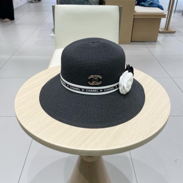 réplica,joyas,joyería,1:1,replica,fake,lujo,barato Sombrero de paja DIOR nuevo estilo sombrero de paja redondo de ala grande sombrero de paja